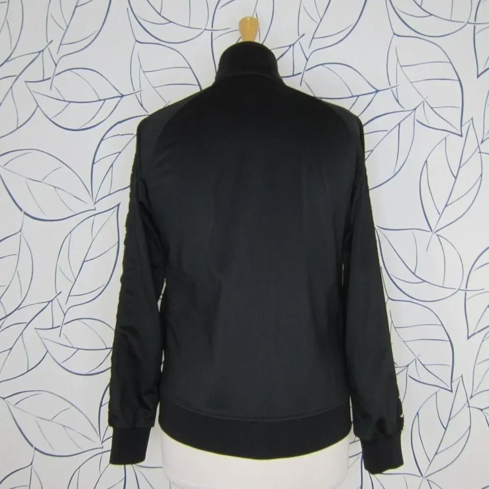 KAPPA 222 Banda Anniston Slim Track JACKET Full Zip Black Size S Unisex